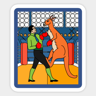 Boxing Glove Boxing Kangaroo Fighting Sticker